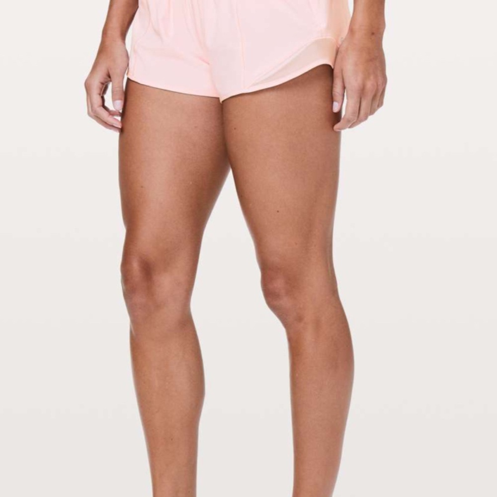 Dusty pink Lululemon hotty hot shorts